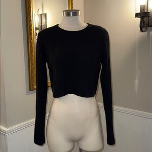 ALO Yoga Black Ribbed Sweater. Small. Great condition.